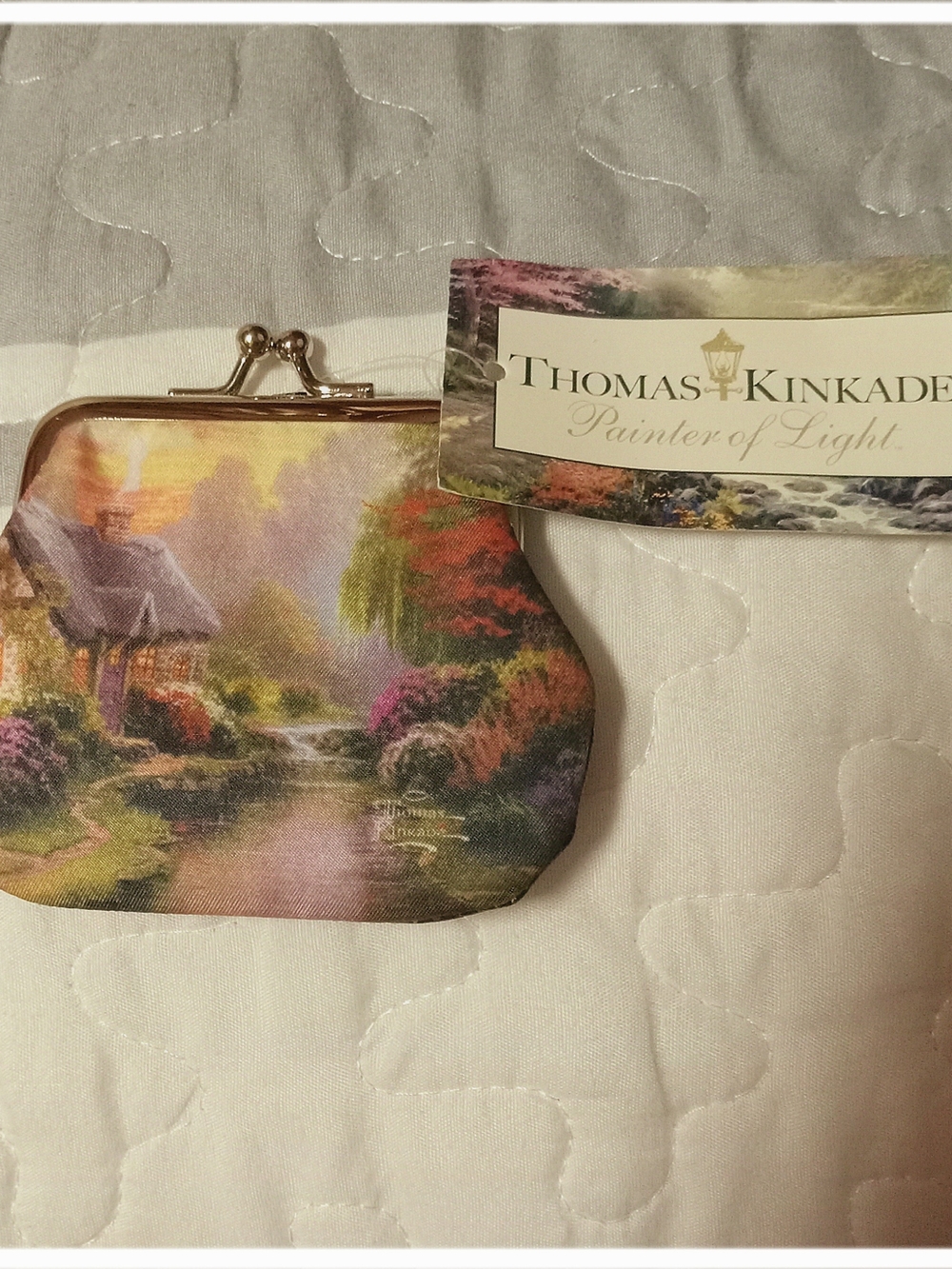 Thomas Kinkade Painter Of Light Coin Purse - Multicolor